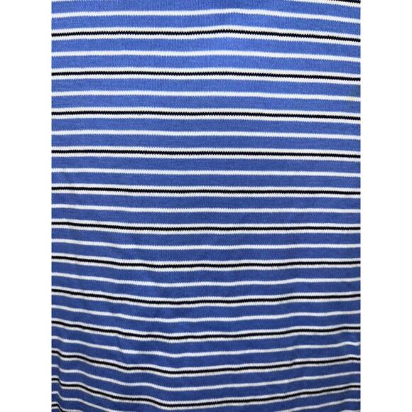 Polo Ralph Lauren Golf Polo 4XB Blue Stripe Pima Soft Touch Big Cotton Shirt - Picture 7 of 7